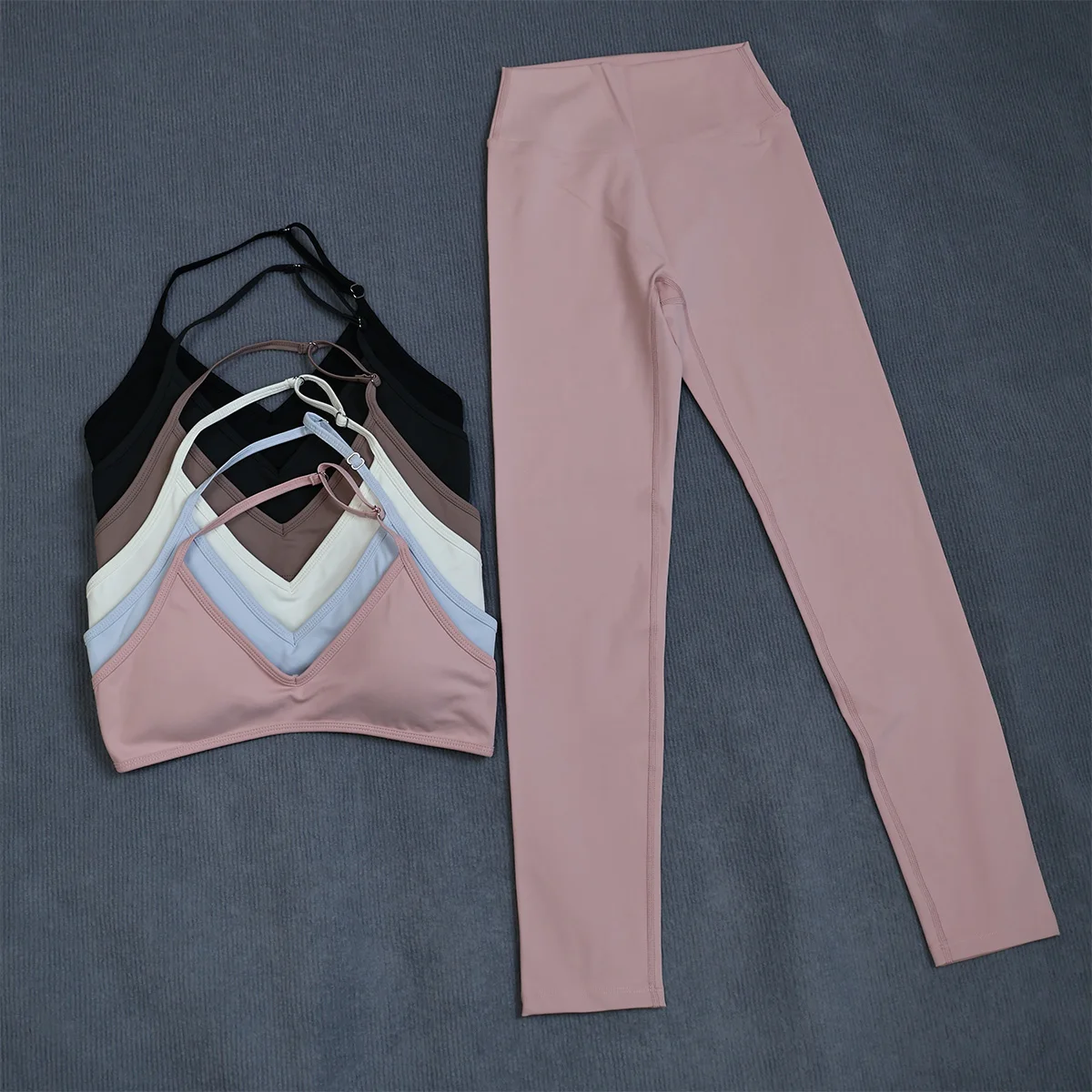 Ctenkevet Hochtailliertes Yoga-Set für Frauen Schnelltrocknende Atmungsaktive Sommer-Trainingskleidung für Outdoor-Laufen und Fitness-Aktivitäten – Detail 28