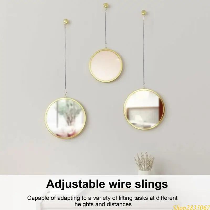 Easy Install Stainless Steel Wire Rope Flexible for Adjustable Hanging Solution 831F