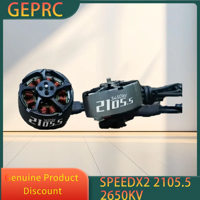 GEPRC SPEEDX2 2105.5 moteur sans balais 3450KV 2650KV 3-4S moteur 1.5mm pour cure-dents 3-5 pouces Mini Drones longue portée