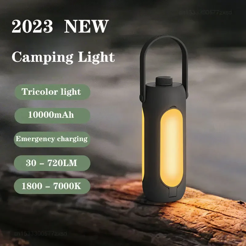 Xiaomi 10000mAh Multi-function Camping Lights Portable Outdoor Camping Lantern Emergency Hanging Tent Light Powerful Flashlight