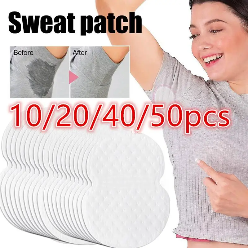 

50/40/20/10pcs Underarm Pads Dress Clothing Perspiration Deodorant Pads Armpit Care Sweat Absorbent Pads Deodorant for Women Men