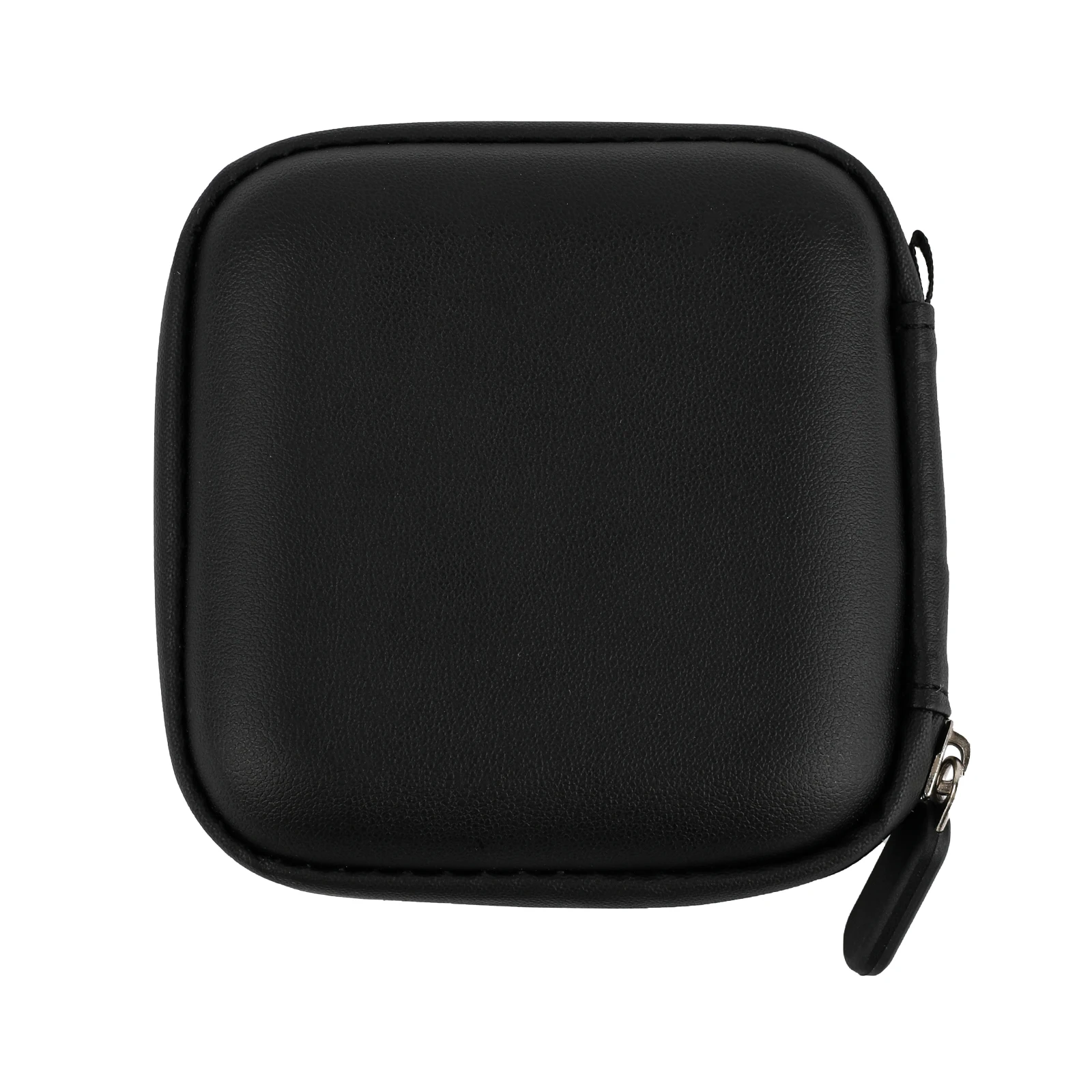 Ziigaat quadratische Ohrhörer hülle tragbare kabel gebundene Kopfhörer-Trage tasche wasserdichte Leder-Aufbewahrung tasche für Iems