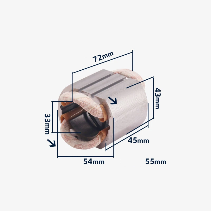 AC220-240V Armature Coil for Makita 9523 9523NB Angle Grinder Power Tool Armature Rotor Anchor Stator Coil Replacement Parts