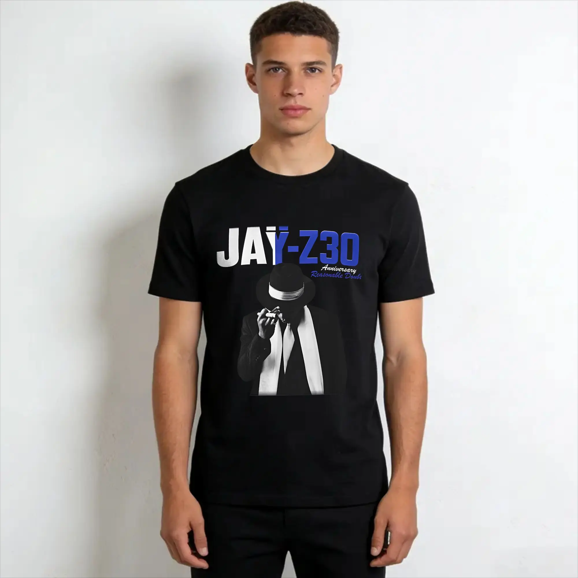 Graphic Printing Jay Z 30th Reasonable Doubt 25th Blueprint JAŸ-Z 30 Tour  T Shirt For Unisex  Cotton T-shirts Short Sleeve Tops