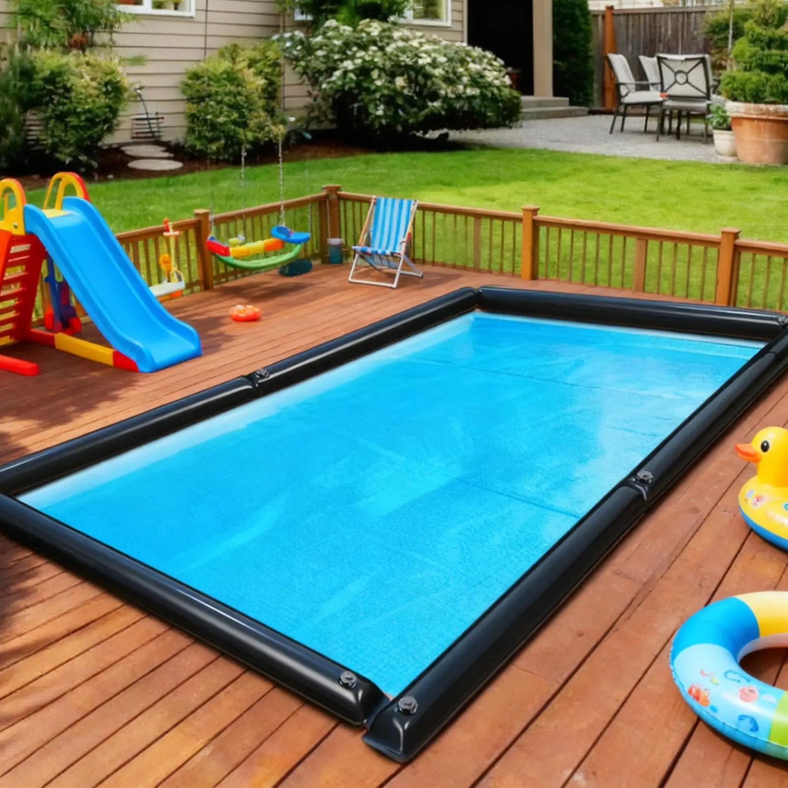 

Мешки для воды для покрытия бассейна, 5-компонентные герметичные аксессуары, зимнее покрытие для бассейна, грузики для внутренних хозяйств, менеджеров собственности