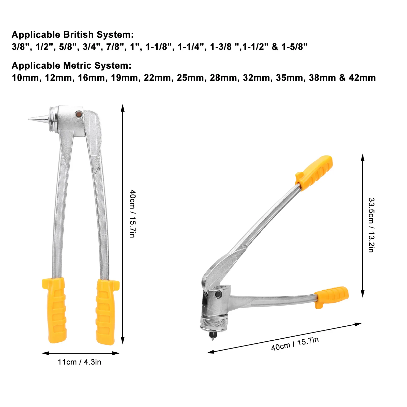 레버 타입 튜빙 확장 도구 휴대용 수동 구리 알루미늄 파이프 튜브 확장기 키트 구리 파이프 확장기 튜빙 플레어링 도구