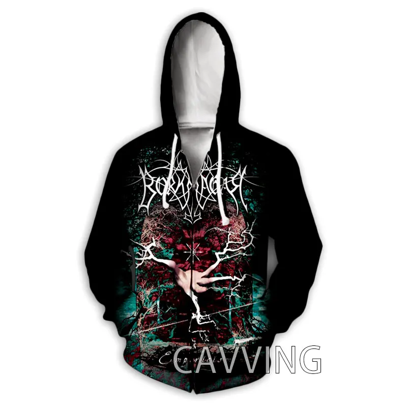 New Fashion 3D Print Borknagar band Zipper Hoodies Zip Up Hooded Sweatshirts Harajuku Hoodie Hip Hop Sweatshirts