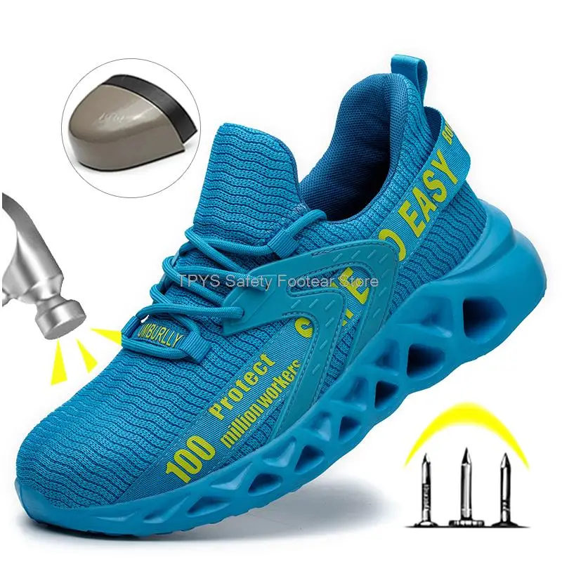 Kevlar Anti-Stab Safety Shoes Men Work Footwear Anti-Smash Protective Work Shoes Men Women Steel Toe Shoes Work Shoes Lightweigh