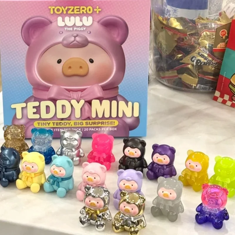 

Genuine Lulu The Piggy Teddy Mini Cute Grain Doll Desktop Room Ornament Blind Box Animal Cute Cartoon Fans Birthday Toys Gift