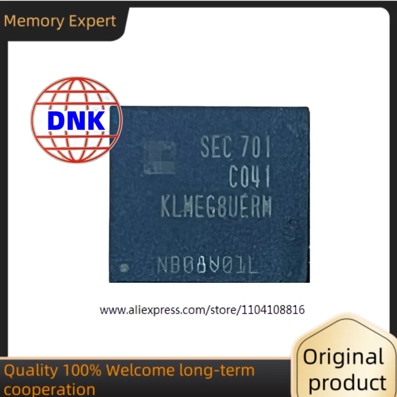 

KLMEG8UERM-C041 New original BGA153 ball EMMC 5.1 version 256G memory chip IC