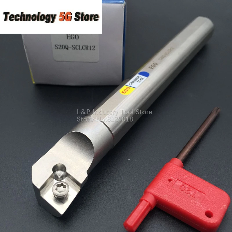 

EGO Anti-vibration 95 Angle CNC Inter Bore S20Q-SCLCR12 D20mm L180mm Tool Holder For Insert CCMT120404 Lathe Dropshipping Center