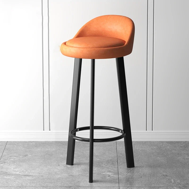 Nordic Modern Bar Stool Comfortable Minimalist Portable High Tripod Chair European Retro Sillas Para Barra De Cocina Furniture