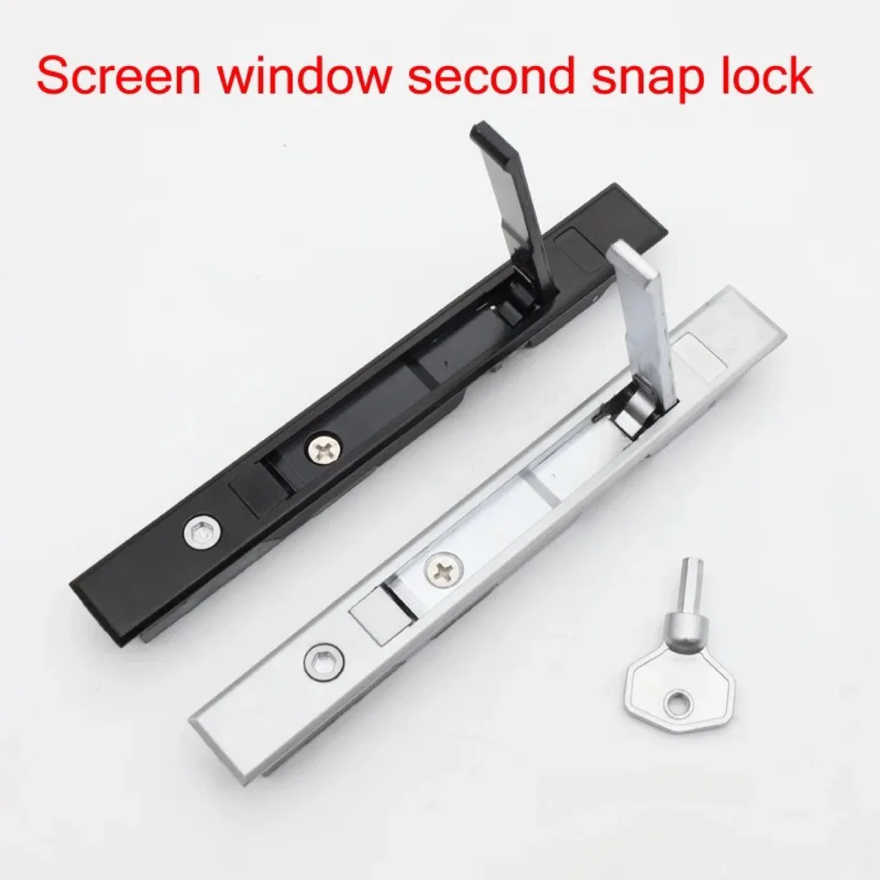 Serratura per schermo in lega di zinco Piccola serratura a combinazione a molla aperta Serratura per schermo invisibile Serratura per schermo per porta con schermo dorato