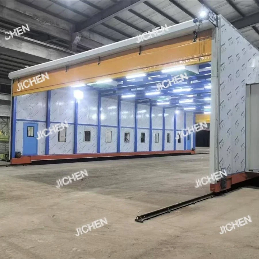 

Открытая выдвижная мобильная распылительная камера Выдвижная съемная распылительная камера оборудование для очистки газа