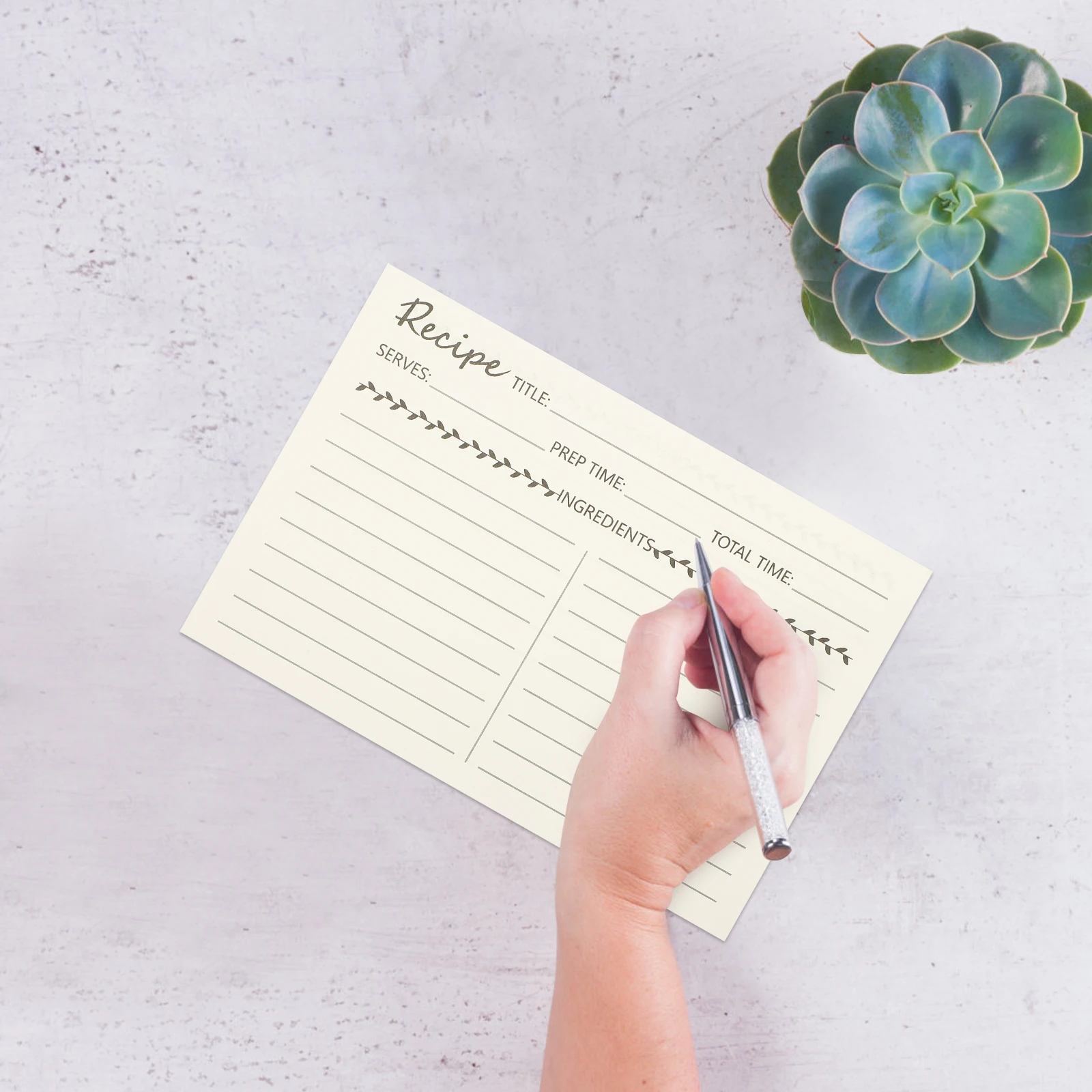 

smooth Recipe Decorative Food Note Cards Household Kitchen Accessories Stress Relief Cooking Blank Dietary Note Cards Tools