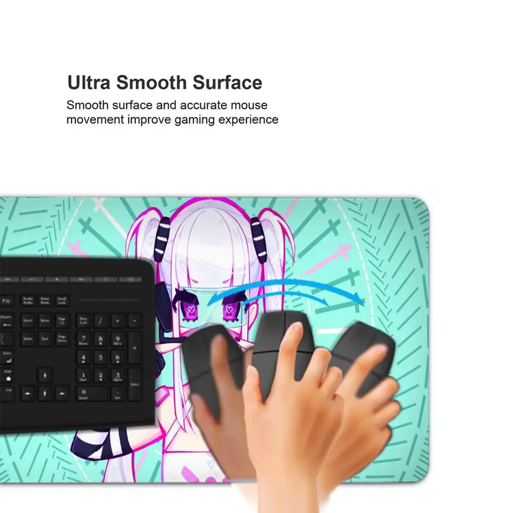 Hot Sexy Kawaii Anime Girl Geoxor Moneko Mousepad Office Household Lock Edge Anti Slip Mechanical Keyboard Mouse Pad Economic