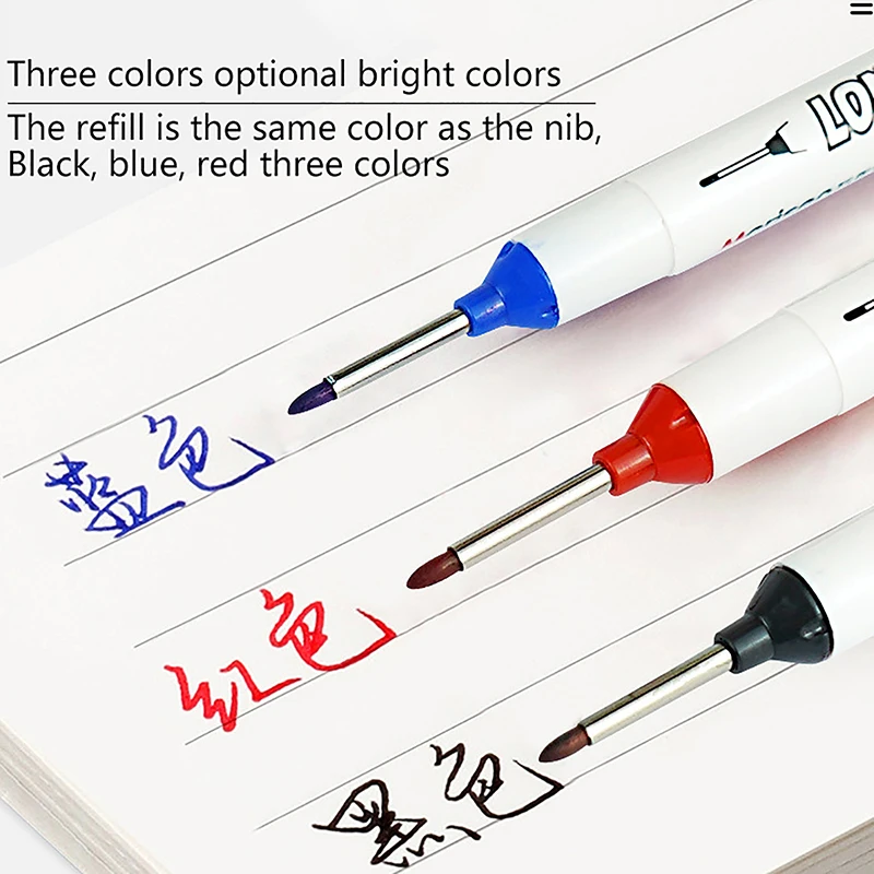 20 мм креативные длинные маркеры с красными/черными/синими чернилами, украшение для ванной комнаты и деревообработки, многофункциональные фломастеры с глубоким отверстием, 1 шт.