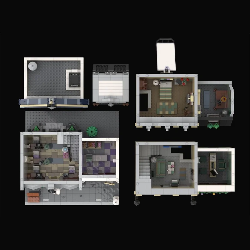 2433 個 MOC コールセンター警察署モジュラーモデルビルディングブロッククリスマスギフト建設組み立てる DIY おもちゃレンガ子供