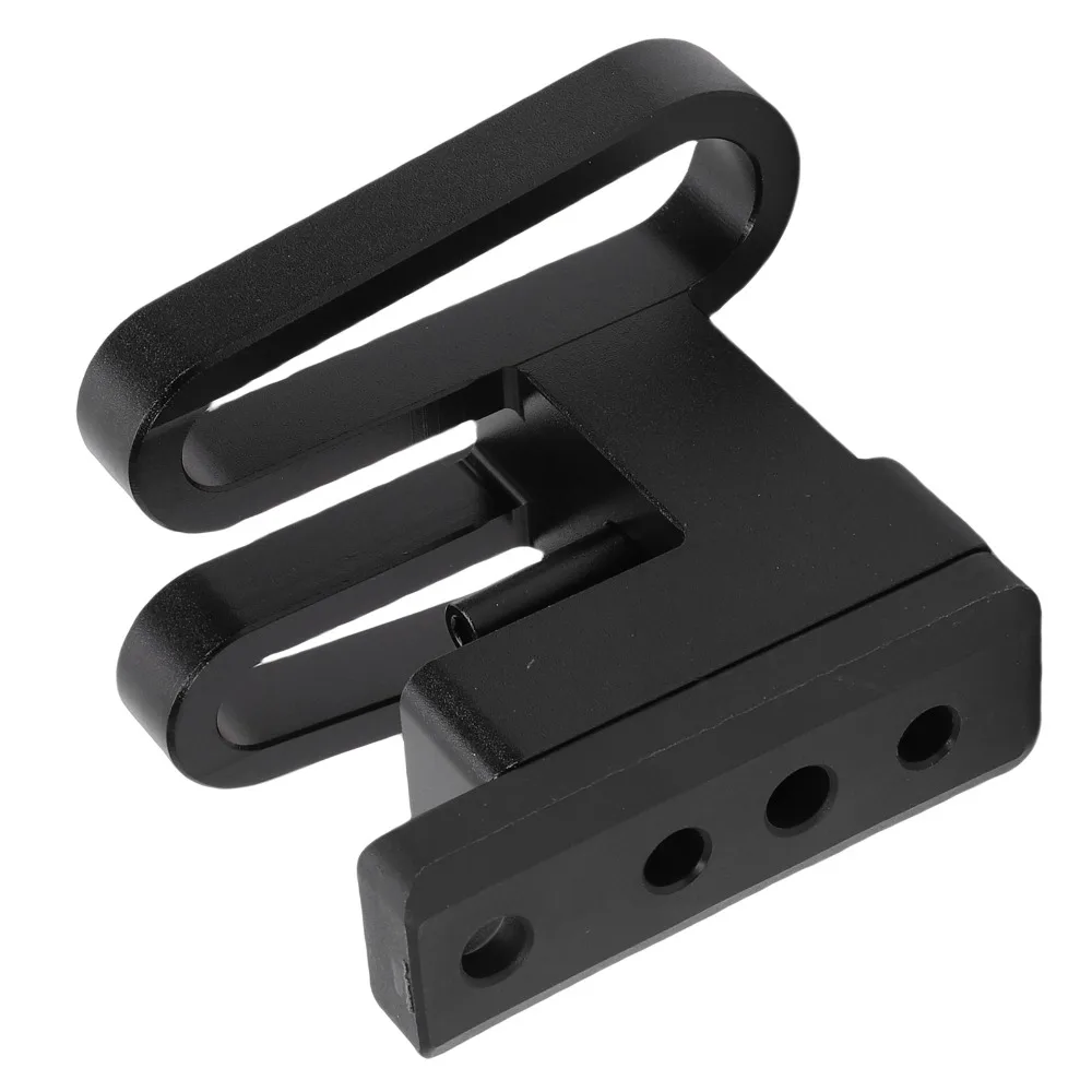 CNC Aluminum Alloy Bike Front Carrier Block Black Bike Bag Front Carrier Block for Brompton/ DAHON Style Folding Bikes