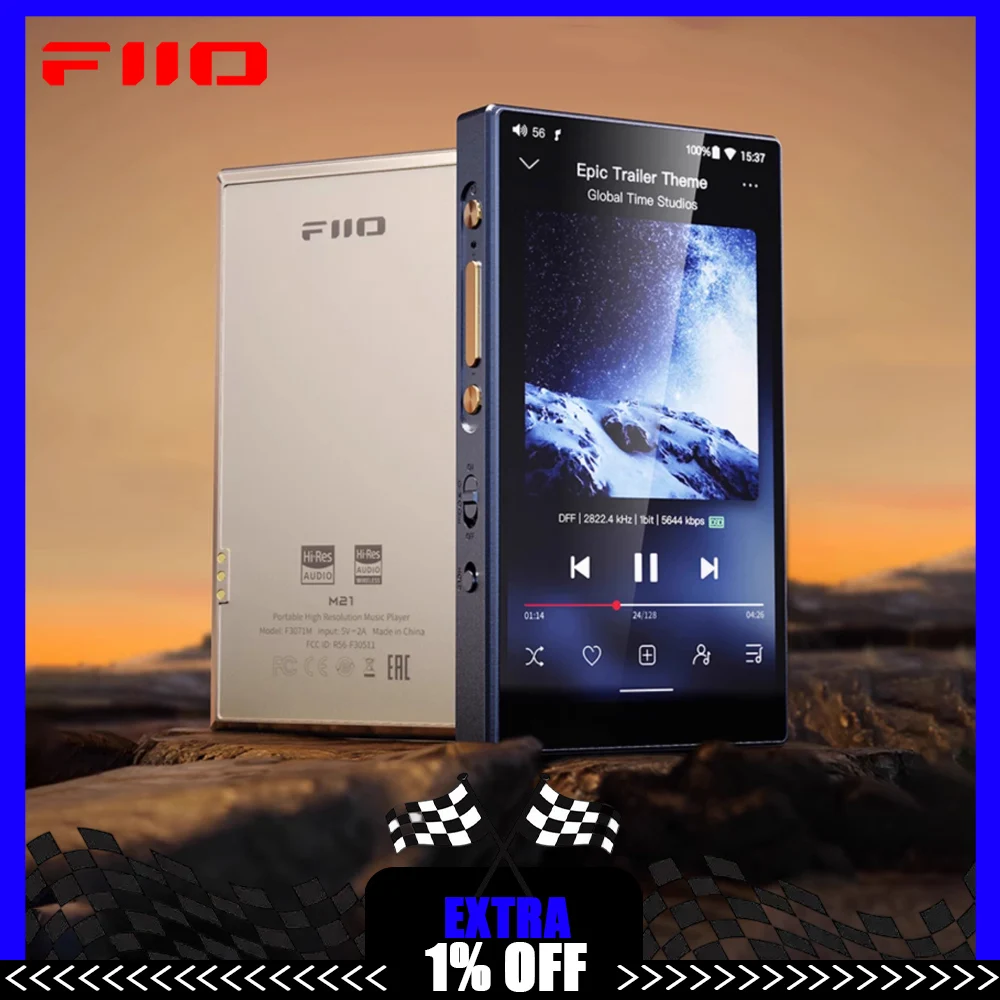 

Портативный музыкальный плеер FiiO M21, Android, интеллектуальный 4,7 дюйма, HD, Bluetooth, MP3-плеер без потерь, CS43198*4, 4000 мАч, двойной выход, интерфейс