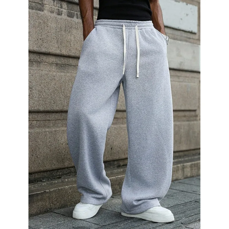 American Trendy Casual Pants Men Cross-border Foreign Trade Loose Drawstring Sportswear Pants Trendy and Versatile Long Pants