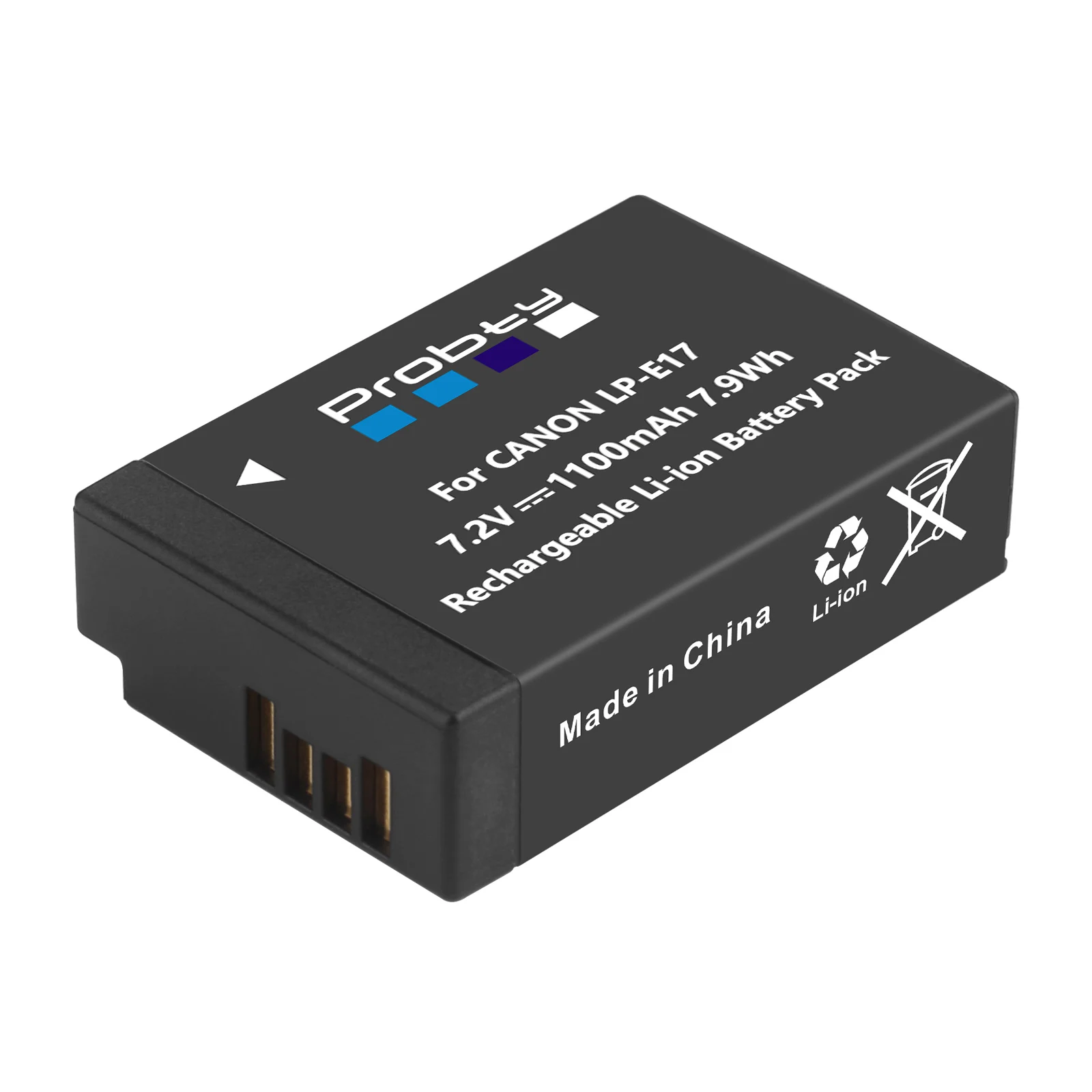 Probty 1100mAh LP-E17 Battery For CANON EOS M3/M5/M6/M6 MARK 2/200D/200D MARK 2/750D/760D/800D/850D/77D/EOS RP/R8/R10
