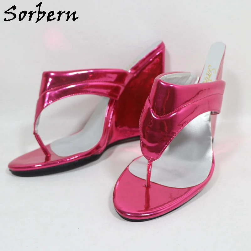 Sorbern Super Narrow Wedge Heel Flip Flop Play Footwear (No Wearable) High Heels Special Sandal