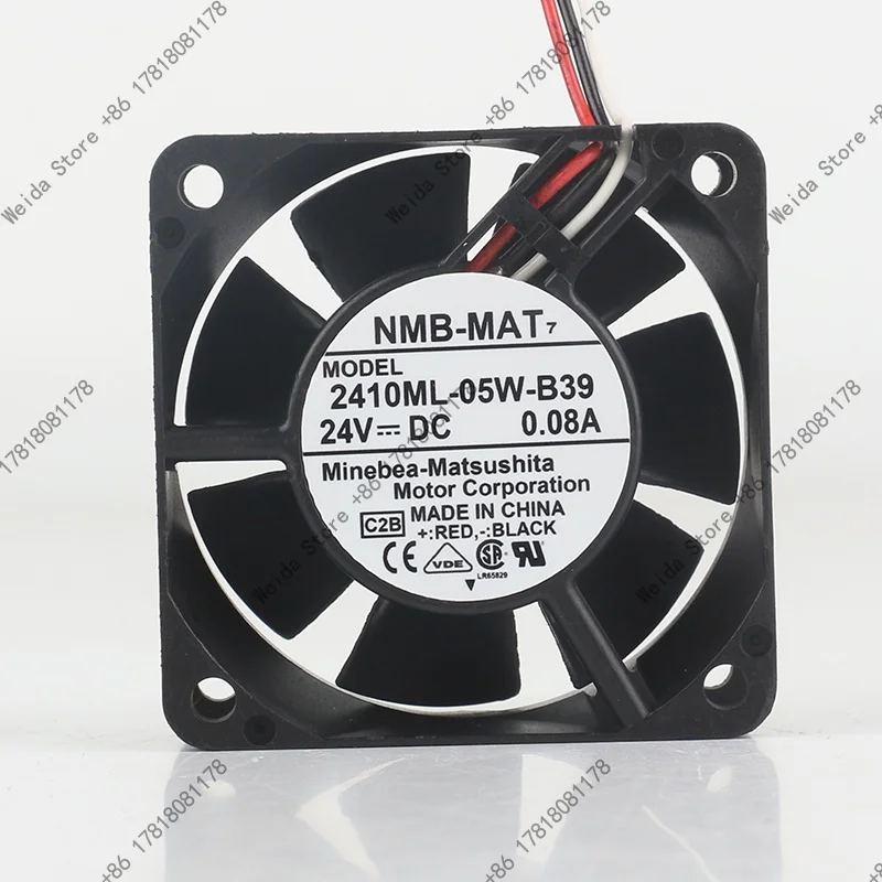 cooling fan New NMB 5V 12V 48V DC24V 0.08A 6025 60X60X25MM with detection and alarm function three-wire 2410ML-05W-B3