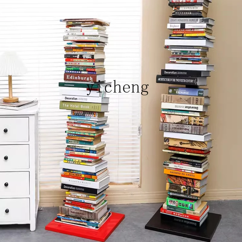 

ZC invisible floor bookshelf wrought iron living room wall storage multi-layer simple shelf