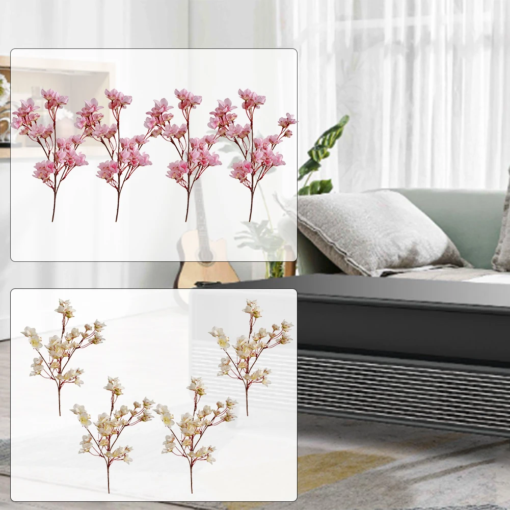 

Holiday Decor 40cm Long Artificial Peach Branches Beautiful Home Flower Decor Peach Branches Festive Atmosphere