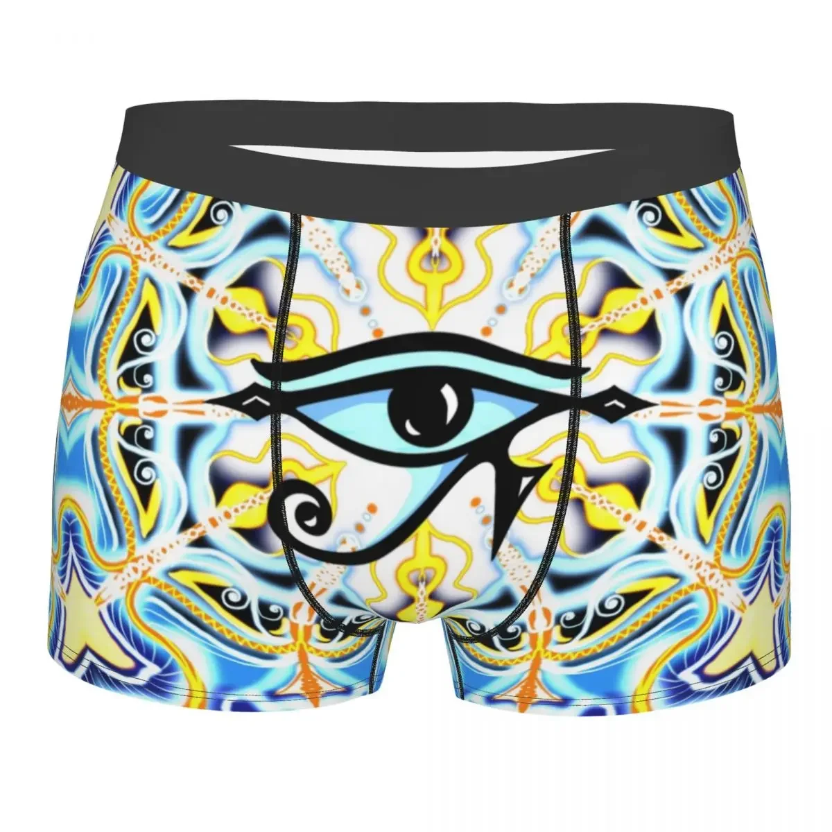 Fashion Eye Of Horus Egypt Mandala Boxers Shorts Panties Male Underpants Comfortable Evil Eye Briefs Underwear