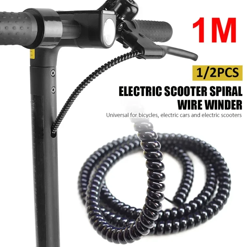 AliExpress NONE 1/2PCS Bike Harness Spiral Wrap TPU Protective Sleeve for E Bike Brake Cables Portable Cable Organizer