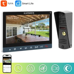 Wireless Video Intercom Entry System 7 inch WiFi Doorbell 1080P Call Panel Camera Support Motion Detection for Home security kit