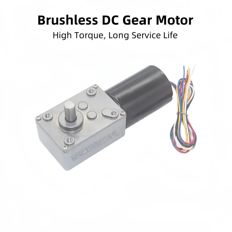 Worm Gear DC Gear - Motor, Brushless, Ultra - Long Service Life, High Torque, Low - Speed, With Metal Gears, 3650 Motor
