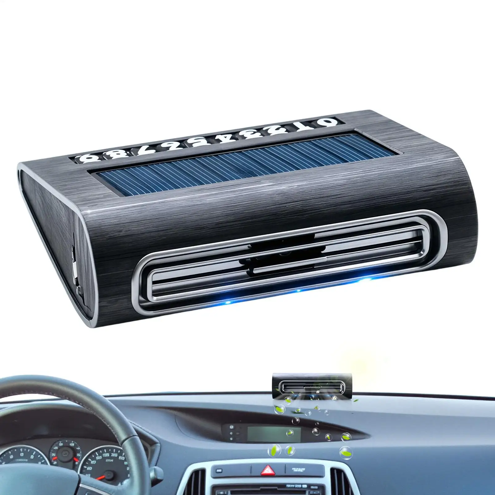 USB & Solar Charging Solar Air Purifier Effective Pet Odor Removal Portable Air Cleaner For Car Drivers Home Bedroom Nursery