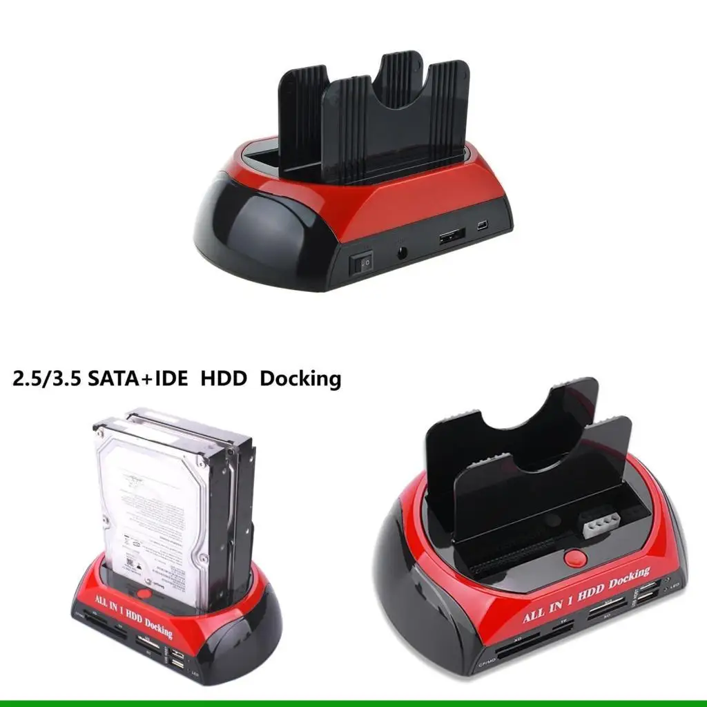 

U55C 2.5\3.5 IDE+SATA Hard Disk Card Reader Hub Dual Slots External Multifunctional