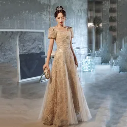 Robe de soiree New V-Neck Slim Dress Women Wedding Banquet Elegant Evening Dresses Formal Party Dress Prom dresses Luxury Dress