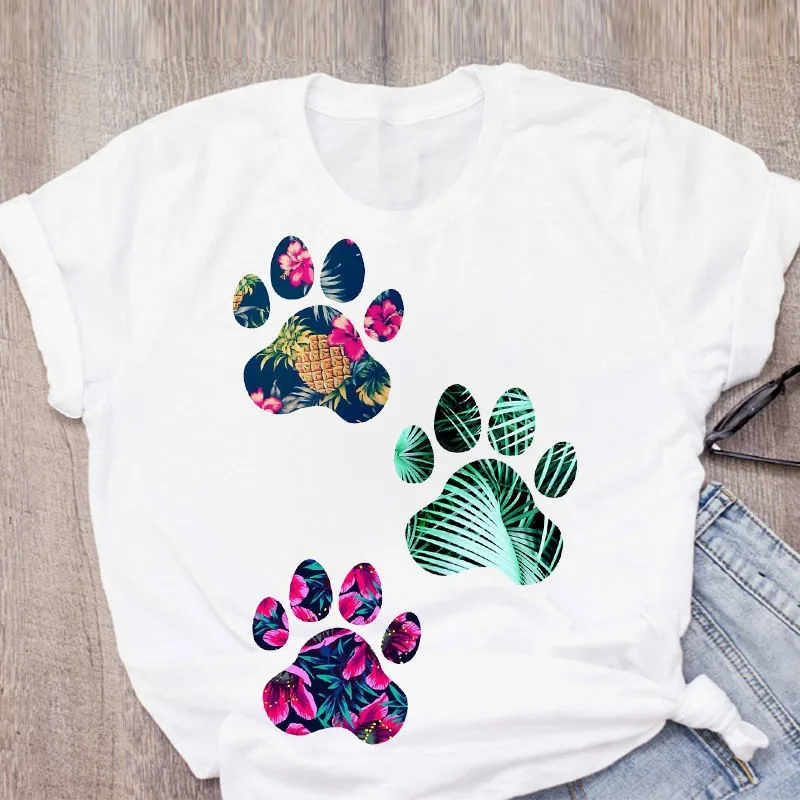 Summer fruit glass watermelon lemon simple fashion plus size short sleeve T-shirt woman aesthetic polyester fabric