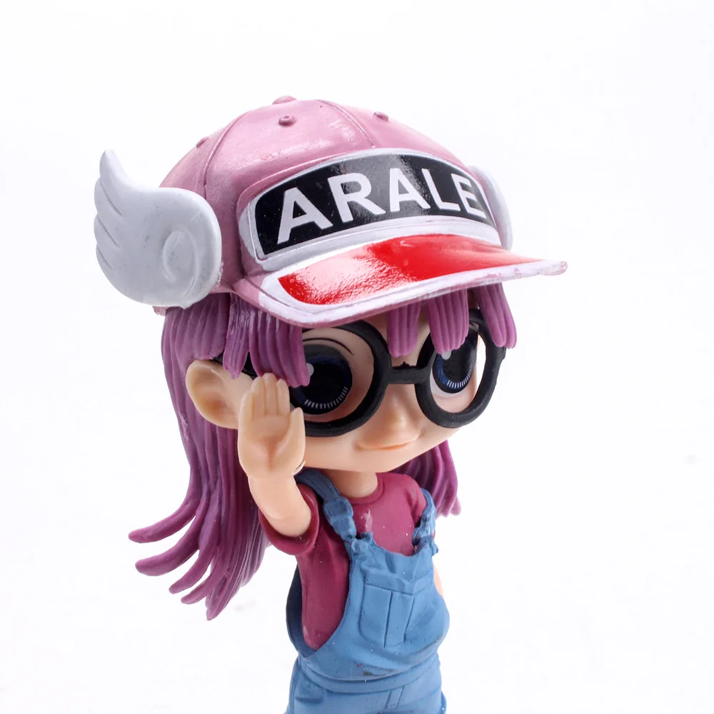 13cm Anime Dr. Slump Arale Cartoon PVC Action Figure Cute Model Car Desktop Ornament Collectible Toy Birthday Gift for Children