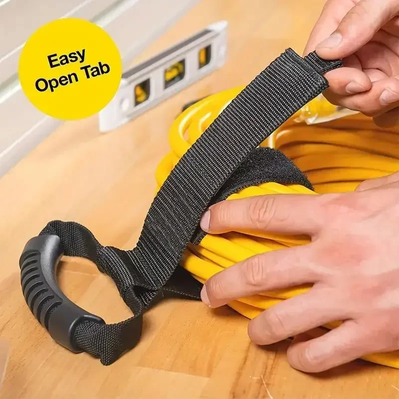 Extension Cord Organizer, Multipurpose Heavy-Duty Storage Strap With Handle, Fit Garages, RV And Boat Storage And Organization