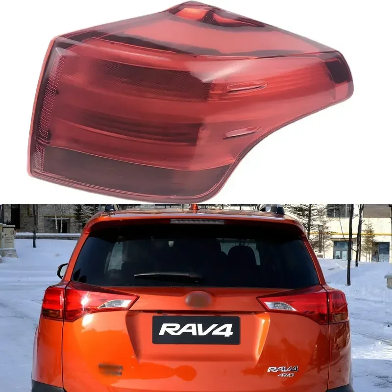 Car Accessories For Toyota RAV4 2013 2014 15 2016 Rear Outside tail light  brake light reversing light tail lamp cover assembly