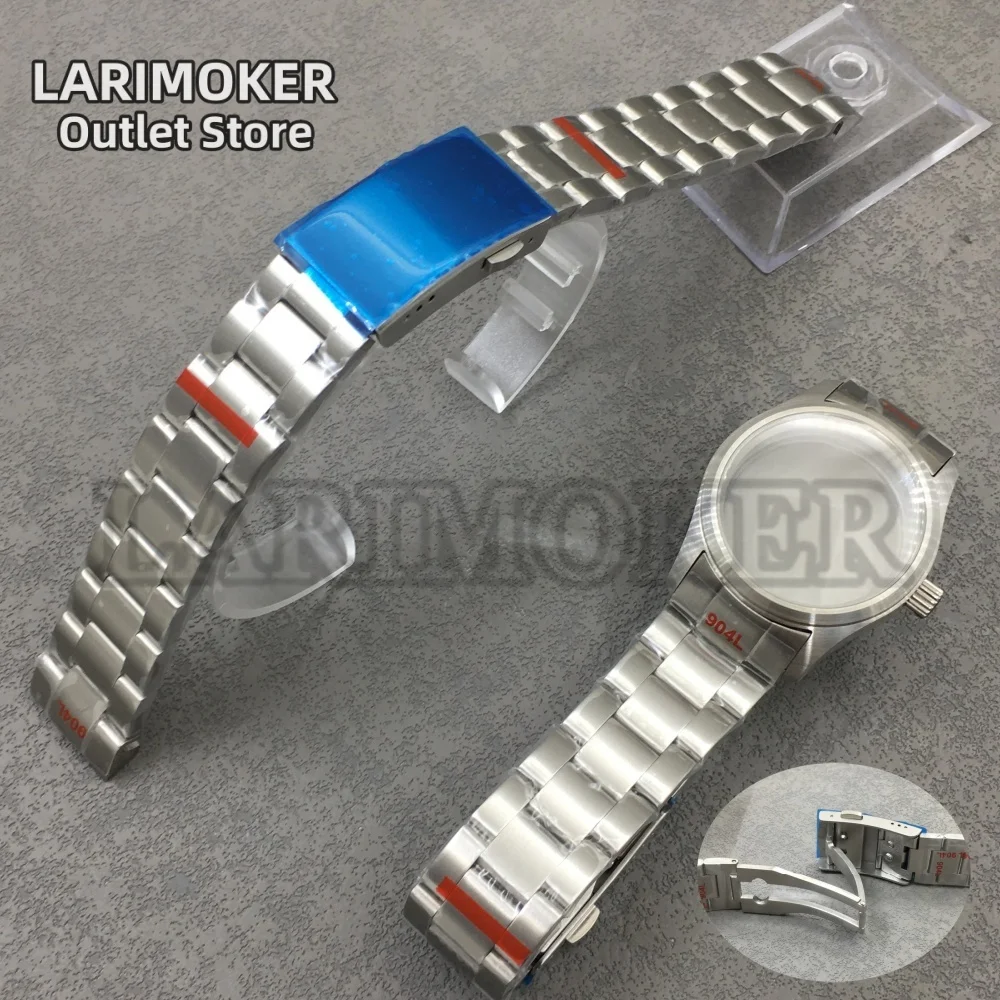 

Корпус часов LARIMOKER 36 мм/39 мм полированный безель сапфировое стекло ремешок из нержавеющей стали NH34 NH35 NH36 PT5000 ETA 2824 Механизм