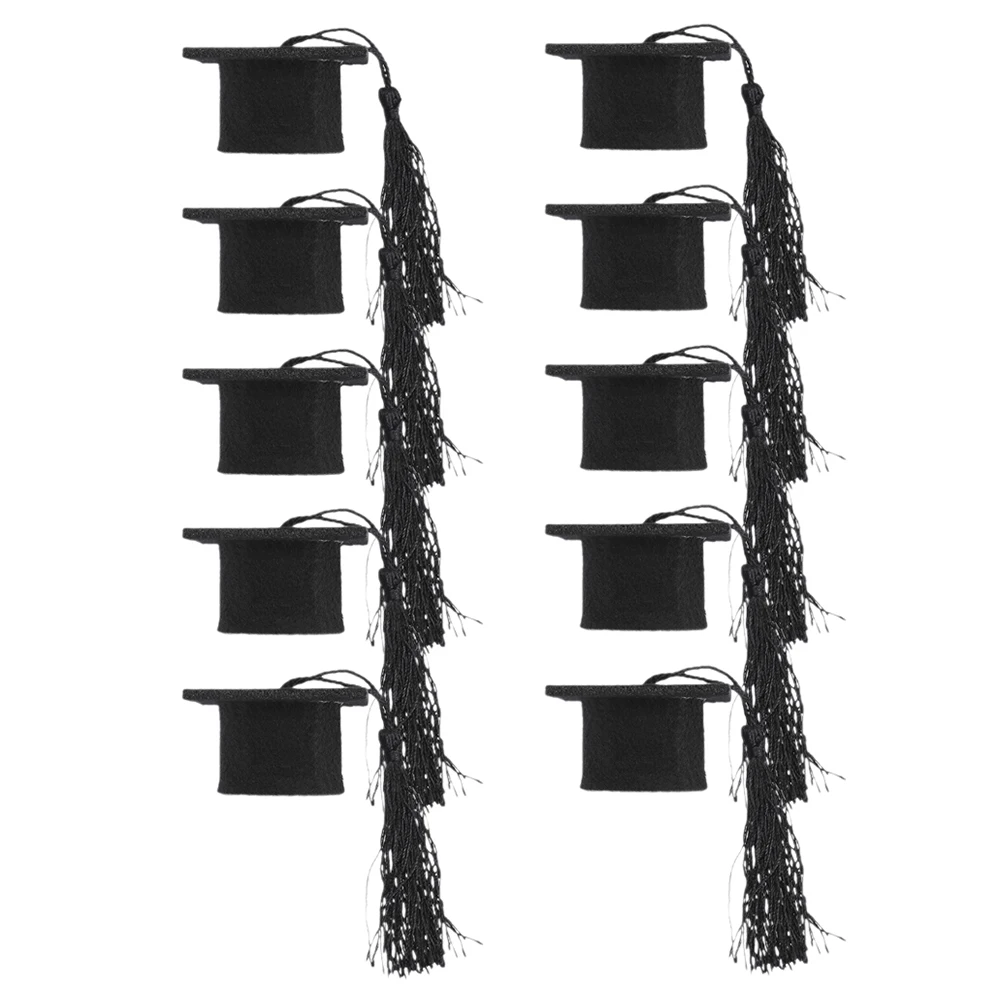 

12 Pcs Doctor Hat Decoration Graduation Caps Bouquets Bottle Has Topper Toppers