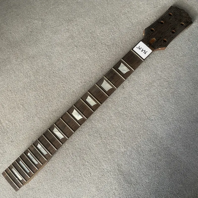 jN856 Costom Order Machine Head L3+R3 Electric Guitar Neck 22 Frets Redwood+Rosewood White Block Inlay DIY Parts