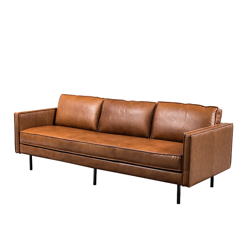 

SF56 Italian Design Sectional Sofa Couch Set Villa Living Room Shaped Leather Armrest Modern Sofa Sets Furniture