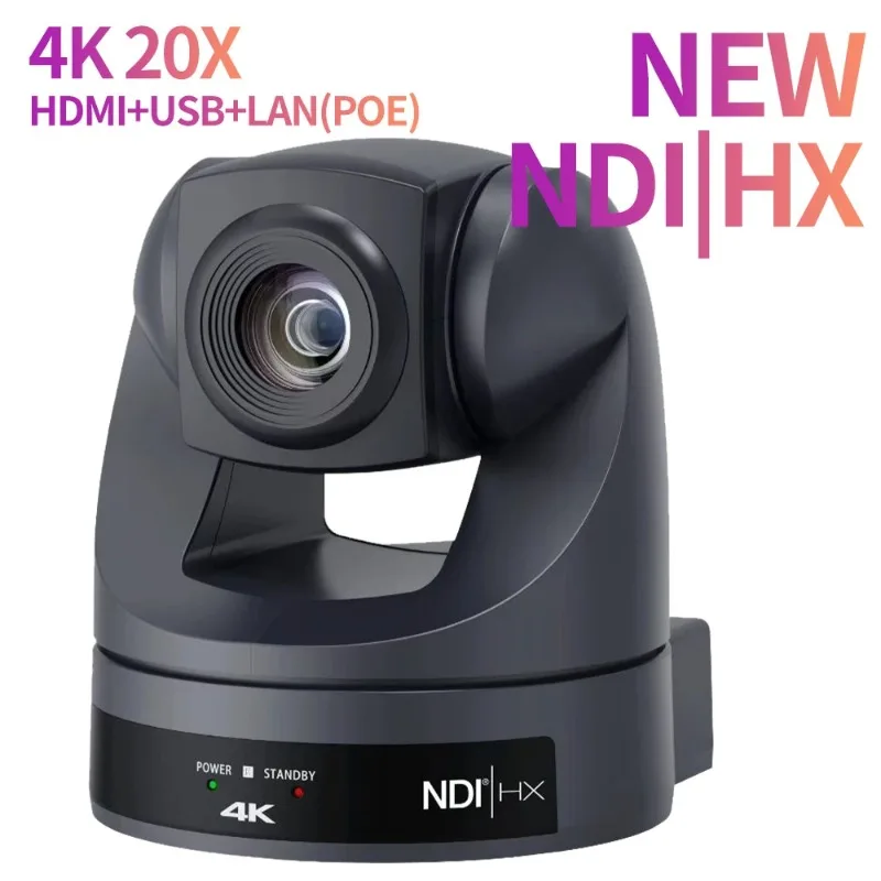 Runpu 4K/30fps Conference    PTZ Video 20X Zoom Ai Tracking Ptz NDI    USB    LAN POE For Educate Live Business Meetin