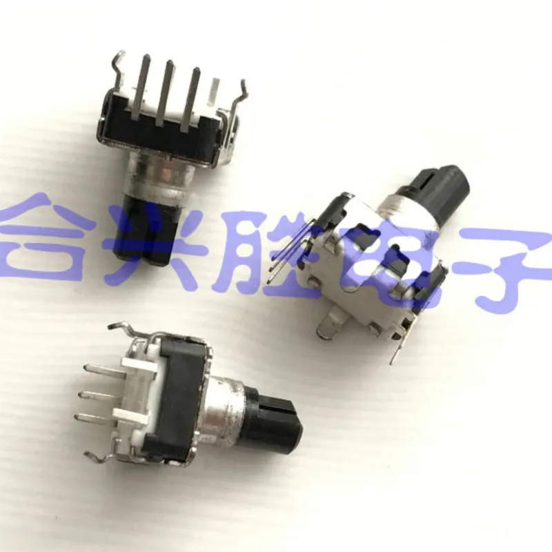 

1 шт., поворотный энкодер типа EC12 с кнопочным переключателем, 24 импульсы позиционирования, длина вала 12 мм