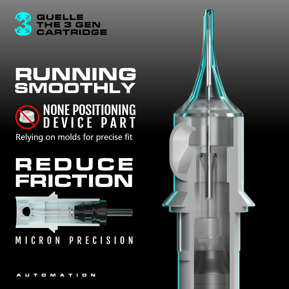 QUELLE 20 قطعة إبر الوشم المهنية RL/RM/RS/M1 0.30/0.35 مللي متر شبه تجميل دائم الوشم الإبر لوازم الوشم الفن #3