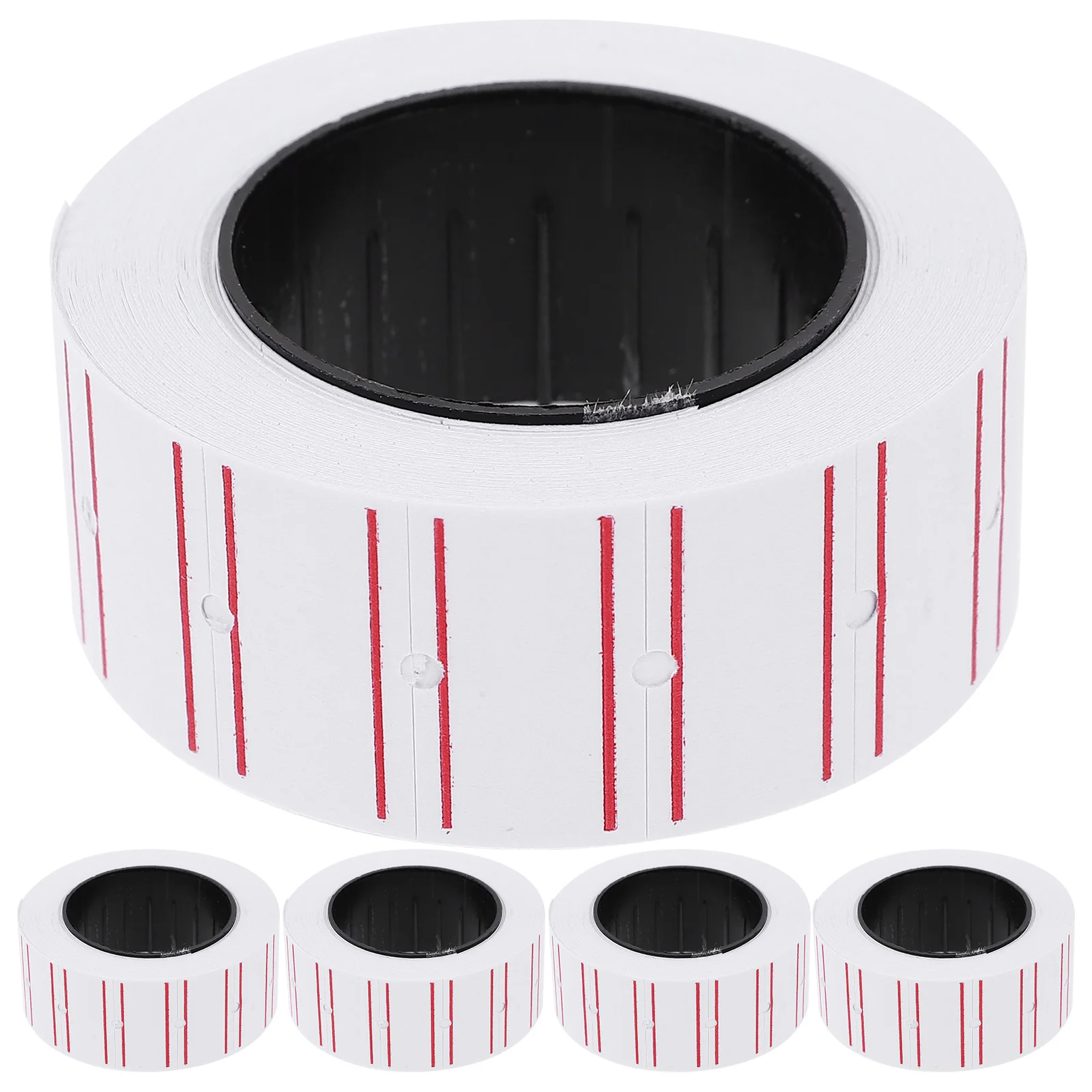 

10 Rolls Price Label Paper Self-Adhesive Tag Machine Label Stickers for Retail Stores Supermarket Sale Signs Roll for Refill