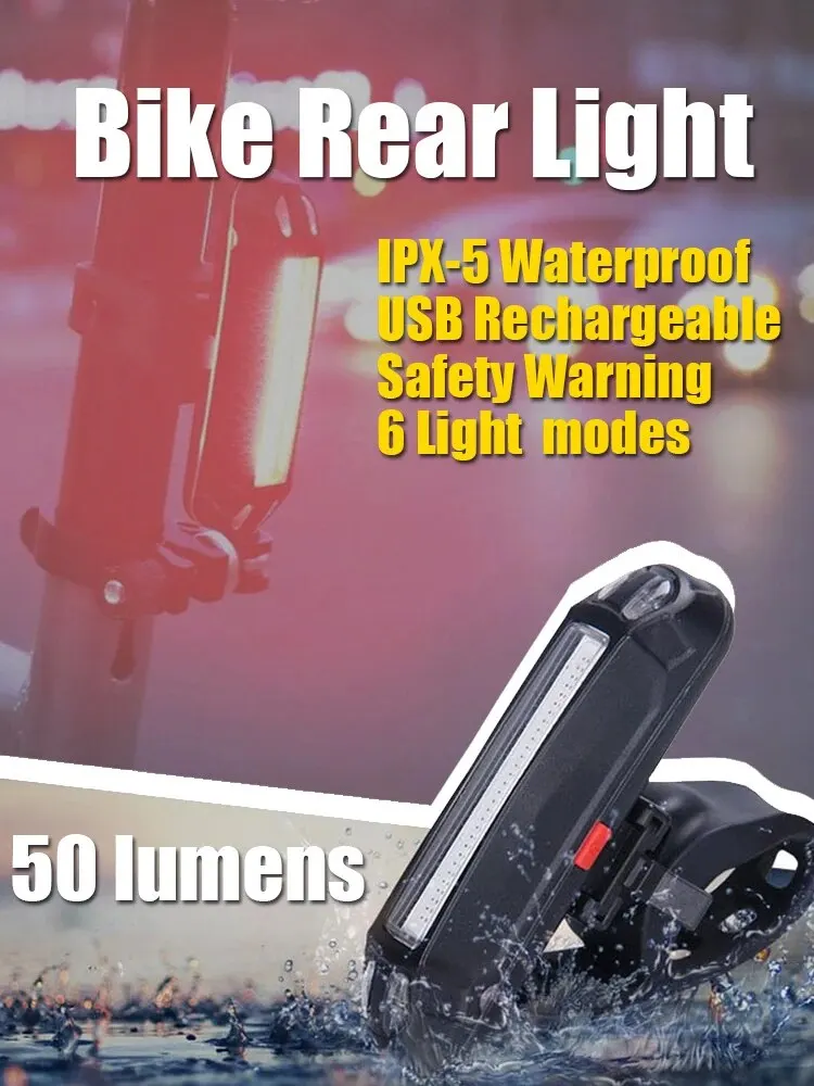 AliExpress cycle zone 5 PCS LED Bike Tail Light USB Rechargeable Helmet Bike Rear Lights Easy for Install Safety MTB Bike Cycling Lamp